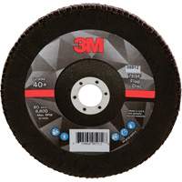 Disque &agrave; lamelles &agrave; changement rapide 769F, 7" x 7/8", Type 29, Grain 40+, Oxyde d'aluminium/C&eacute;ramique NTL Industrial