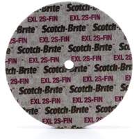 Scotch-Brite EXL Unitized Wheel, 6" x 1/4", 1/4" Arbor, Fine Grit, Silicon Carbide NTL Industrial