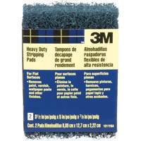 Heavy-Duty Stripping Pads, Aluminum Oxide, 3-1/2" x 5", Coarse Grit NV677 | NTL Industrial
