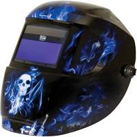 Masque de soudage Carrera ArcOne, 3" lo x 4" la Champ de vision, Teinte 9 - 13, Bleu NTL Industrial