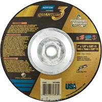 Meule soucoupes Quantum3 SG, 7" x 1/4", Arbre 5/8"-11, C&eacute;ramique d'alumine, Type 28 NTL Industrial