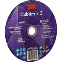 Cubitron 3 Cut-Off Wheel, 7" x 0.09", 7/8" Arbor, Type T27, Ceramic, 8500 RPM NTL Industrial