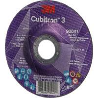 Cubitron 3 Cut-Off Wheel, 4-1/2" x 0.045", 7/8" Arbor, Type T27, Ceramic, 13300 RPM NTL Industrial
