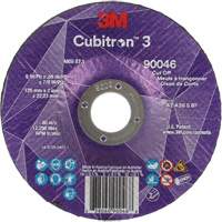 Cubitron 3 Cut-Off Wheel, 5" x 0.09", 7/8" Arbor, Type T27, Ceramic, 12250 RPM NTL Industrial
