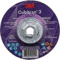 Cubitron 3 Cut-Off Wheel, 4-1/2" x 0.09", 5/8"-11 Arbor, Type T27, Ceramic, 13300 RPM NTL Industrial