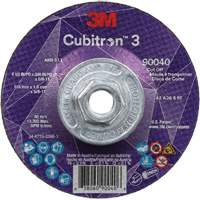 Cubitron 3 Cut-Off Wheel, 4-1/2" x 0.045", 5/8"-11 Arbor, Type T27, Ceramic, 13300 RPM NTL Industrial