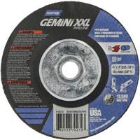 Disque combin&eacute; de meulage et tronçonnage Gemini XXL, 4-1/2" x 1/8", Arbre de 5/8"-11, Type 27, Oxyde d'aluminium NTL Industrial