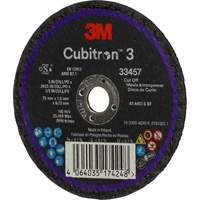 Meule &agrave; tronçonner Cubitron 3, 3" x 0,063", Arbre de 3/8", C&eacute;ramique NTL Industrial