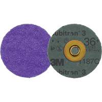 Disque en fibre Roloc Cubitron 3, 3" dia., Grain 36+, C&eacute;ramique NTL Industrial