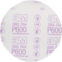 Disque abrasif de finition en pellicule Hookit 00971 260L, dia 6", Grain P600, Oxyde d'aluminium NTL Industrial