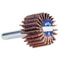 Mini Flap Wheel, Aluminum Oxide, 80 Grit, 1-1/2" x 1-1/2" x 1/4" NTL Industrial