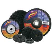 Bear-Tex&reg; Rapid Strip Non-Woven Depressed Center Disc, 4-1/2" Dia., Extra Coarse Grit, Silicon Carbide NTL Industrial