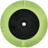Brosse radiale en soies de pr&eacute;cision type S PN-RB avec bride Scotch-Brite , C&eacute;ramique, Grain 50+, 8" dia. NTL Industrial
