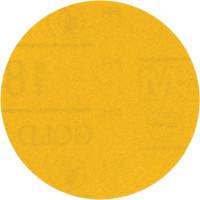 Hookit Gold Abrasive Disc, 09213, 3" Dia., 180 Grit, Aluminum Oxide, C-Weight NTL Industrial