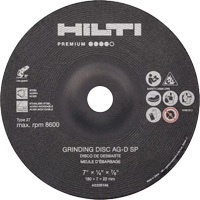 AG-D SP Premium Grinding Wheels, 5" x 1/4", 7/8" Arbor, Zirconium, Type 27 NTL Industrial