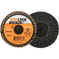 Disque &agrave; lamelles SPINLOCK, 2" x Grain 40, Oxyde d'aluminium NTL Industrial