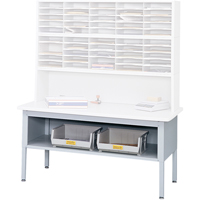 E-z Sort<sup>®</sup> Mailroom Furniture-sorting Tables With Shelf-base Table With Shelf, 60" W x 28" D x 36" H, Laminate OD938 | NTL Industrial