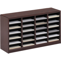 E-Z Stor<sup>®</sup> Literature Organizer, Stationary, 24 Slots, Wood, 40" W x 11-3/4" D x 23" H OE144 | NTL Industrial