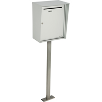 Collecting Boxes, Pedestal -Mounted, 21" x 12-7/8", Aluminum OG371 | NTL Industrial