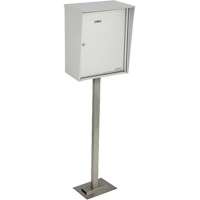 Collecting Boxes, Pedestal -Mounted, 21" x 12-7/8", Aluminum NTL Industrial