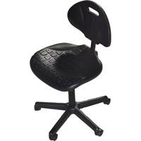 Heavy-Duty Ergonomic Seating, Polyurethane, Black, 250 lbs. Capacity OJ963 | NTL Industrial