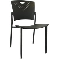 Chaises empilables MaxX StaxX, Polypropyl&egrave;ne, Hauteur 17-1/4", Capacit&eacute; 275 lb, Noir NTL Industrial