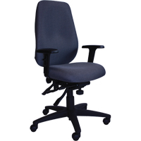 Chaises ergonomiques de s&eacute;rie petite Cierra, Tissu, Gris, Capacit&eacute; 300 lb NTL Industrial