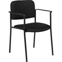 Chaises empilables, Tissu, Hauteur 32", Capacit&eacute; 300 lb, Noir NTL Industrial