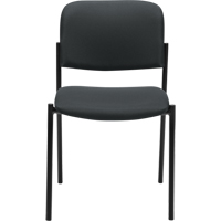 Chaises sans accoudoirs empilables, Tissu, Hauteur 32", Capacit&eacute; 300 lb, Charbon NTL Industrial