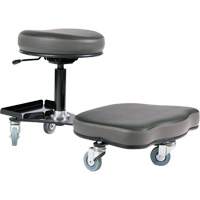 Flex Ergonomic Chair, Vinyl, Black/Grey NTL Industrial