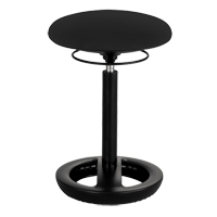 Chaise ergonomique Twixt, Stationnaire, Ajustable, , Mailles en polyester Si&egrave;ge, Noir NTL Industrial