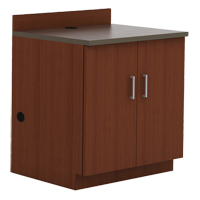 Modular Base Cabinet, Melamine, 2 Shelves, 39" H x 36" W x 25" D, Mahogany OP750 | NTL Industrial