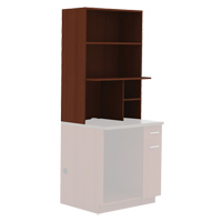 Modular Cabinet, Melamine, 3 Shelves, 48" H x 36" W x 18" D, Mahogany OP758 | NTL Industrial