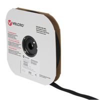 Ruban d'attaches, Boucle, 25 vg x 1", Cousu, Noir NTL Industrial