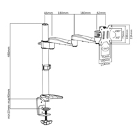 ActivErgo™ Monitor Arm OP802 | NTL Industrial
