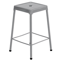 Tabouret en acier pour comptoir Safco, Stationnaire, Fixe, 25", Acier Si&egrave;ge, Gris NTL Industrial