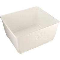 Food Storage Container, Plastic, 108 gal. Capacity, White OQ647 | NTL Industrial