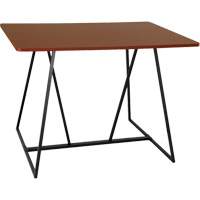 Oasis™ Standing Teaming Table, 48" L x 60" W x 42" H, Cherry OQ703 | NTL Industrial