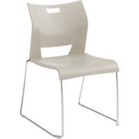 Chaise de formation sans bras Duet, Plastique, Hauteur 33-1/4", Capacit&eacute; 350 lb, Blanc NTL Industrial