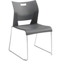 Duet™ Armless Training Chair, Plastic, 33-1/4" High, 350 lbs. Capacity, Grey OQ780 | NTL Industrial