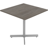 Cafeteria Table, 36" L x 36" W x 29-1/2" H, 1" Top, Laminate, Grey/White OQ946 | NTL Industrial
