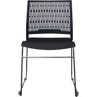 Activ™ Series Stacking Chairs, Polypropylene, 32-3/8" High, 250 lbs. Capacity, Black OQ954 | NTL Industrial
