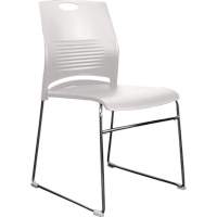 Activ™ Series Stacking Chairs, Plastic, 23" High, 250 lbs. Capacity, White OQ957 | NTL Industrial