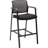 Activ™ Series Barstool Chair, Stationary, Fixed, 58-1/2", Mesh Seat, Black OQ960 | NTL Industrial