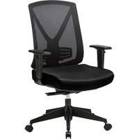 Activ™ Series Premium Synchro-Tilt Adjustable Chair, Fabric/Mesh, Black, 250 lbs. Capacity OQ962 | NTL Industrial