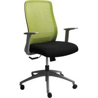 Era™ Series Adjustable Office Chair, Fabric/Mesh, Green, 275 lbs. Capacity OQ966 | NTL Industrial