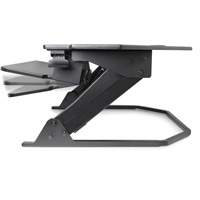 Goya™ Sit-Stand Corner Work Station, Desktop Unit, 20" H x 42" W x 37-4/5" D, Black OQ972 | NTL Industrial