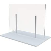 Freestanding Board Mount Sneeze Guard, 36" W x 36" H OR024 | NTL Industrial