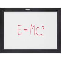 Black MDF Frame Whiteboard, Dry-Erase/Magnetic, 24" W x 18" H OR130 | NTL Industrial