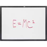 Black MDF Frame Whiteboard, Dry-Erase/Magnetic, 48" W x 36" H OR132 | NTL Industrial